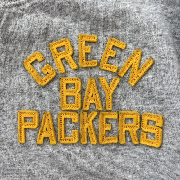 Green Bay Packers Mens Mitchell & Ness Retro Crewneck Sweatshirt Size S Gray NFL - Picture 2 of 10